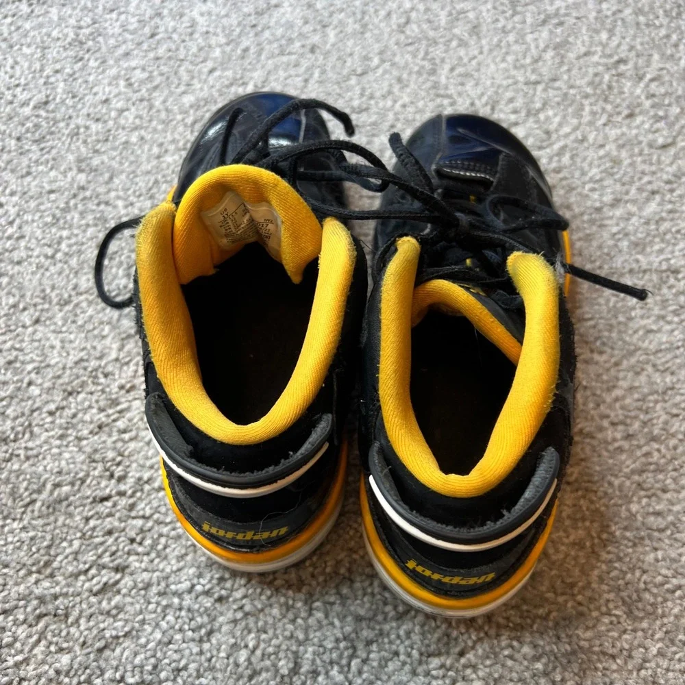 Jordan‎ dub zero sneakers 1y Black Yellow Patent Leather Basketball streetwear